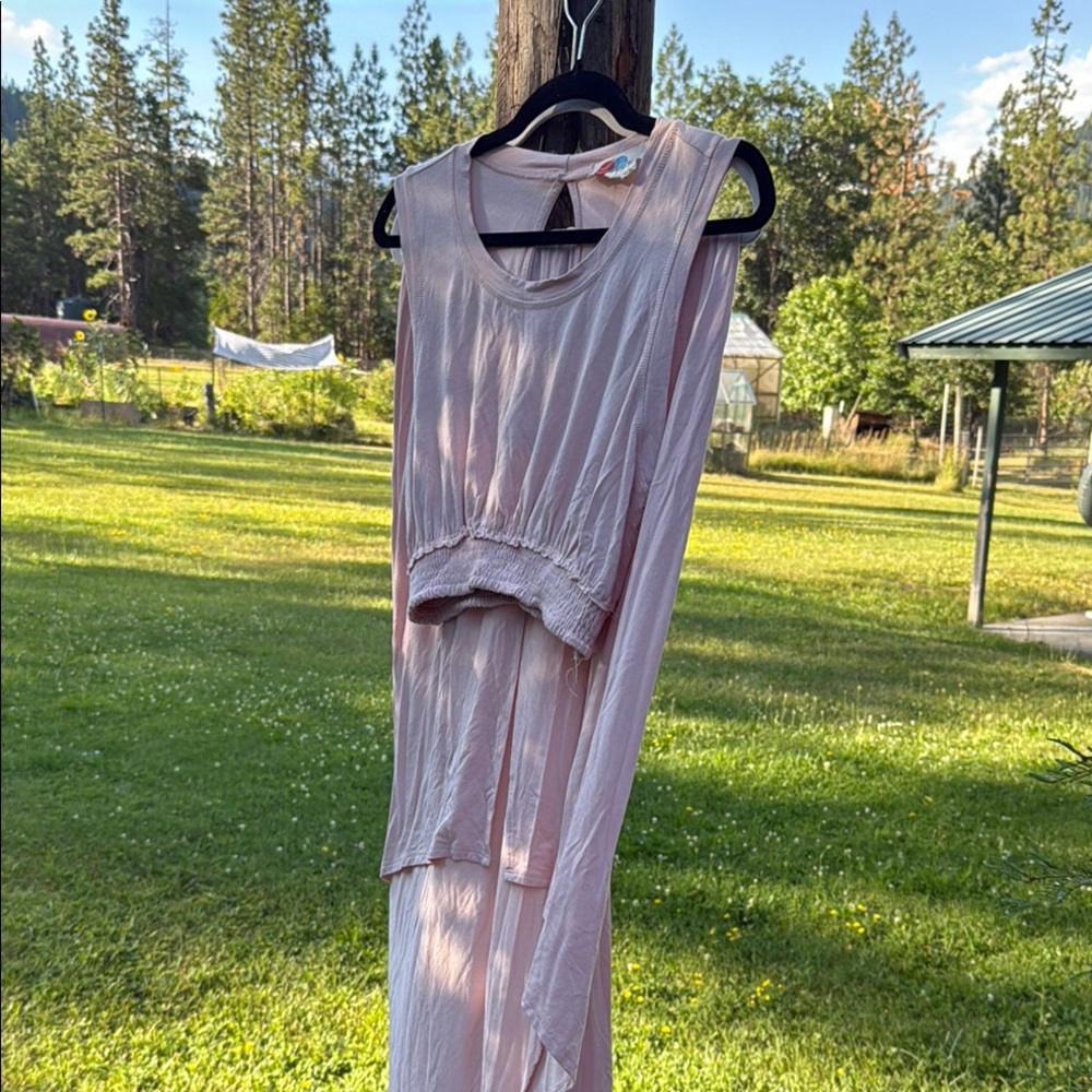 Free People Asymmetrical Light Pink Dress